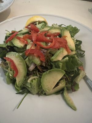 Avocado salad  at Mystic Pizza - Exarchia in Athens