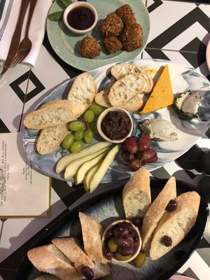 Cheese board and chickn bites  at Tell Your Friends in South West London
