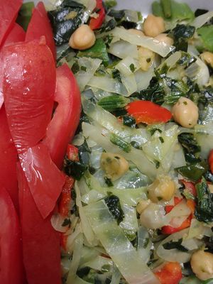 CHICKPEAS VEGE STIR FRY at Hill's Carib Flava in Haledon