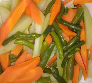 STEAM VEGGIES at Hill's Carib Flava in Haledon