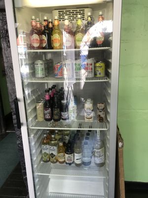 Drinks cabinet  at Cracked Wheat Organics in Welshpool