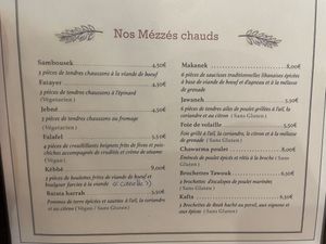 Menu  at Houmous & Co in Strasbourg
