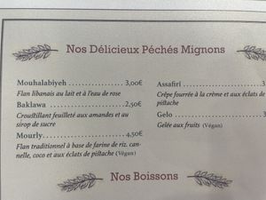 Menu  at Houmous & Co in Strasbourg