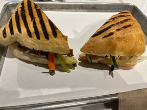 Vegan banh mi at Mendocino Farms in Campbell