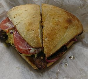 The sadly discounted BBQ tempeh picnic sandwic at Mendocino Farms in Campbell