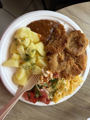 Oyster cutlets  at Soczysta Strawa in Lublin