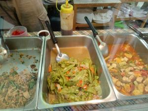 Prepared meals at Yok Vegetarian Food in Chiang Mai