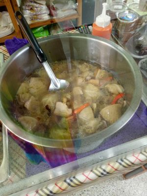 Prepared food at Yok Vegetarian Food in Chiang Mai