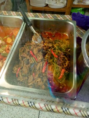 Prepared meal at Yok Vegetarian Food in Chiang Mai