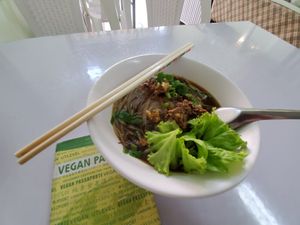 Pork soup at Yok Vegetarian Food in Chiang Mai