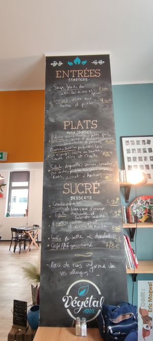 Menu at Itsy Bitsy in Lille