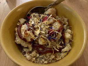 Chocolate dessert with crumble  at Itsy Bitsy in Lille