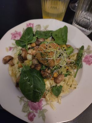 Creamy orzo at Itsy Bitsy in Lille