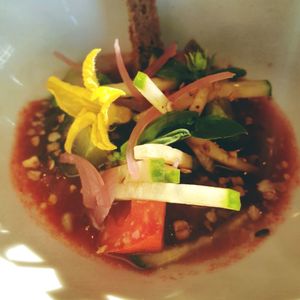 Gaspacho de tomates at Itsy Bitsy in Lille