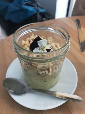 Gluten free Apple crumble  at Itsy Bitsy in Lille