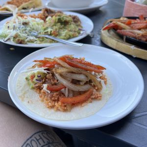 assembled fajita  at Baby Salsa Mexican Restaurant in Nanaimo