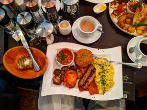 Vegan English Breakfast at Greenwoods at Greenwoods in Amsterdam