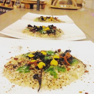 Risotto at Life Bistrot in Volterra