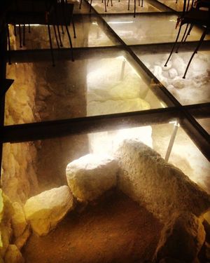 Archeological Floor at Life Bistrot in Volterra