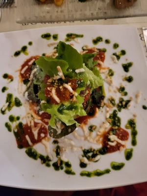 Aubergine di Parmigiano at Life Bistrot in Volterra