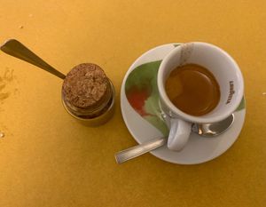 Espresso at Life Bistrot in Volterra