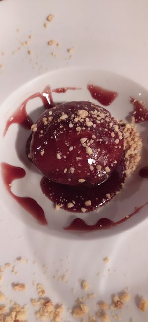 Torta di carote, mandorle e arancia at Life Bistrot in Volterra