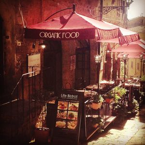 Outside Table Terraces at Life Bistrot in Volterra