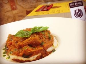 Traditional Pappa al Pomodoro at Life Bistrot in Volterra