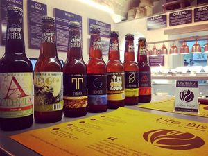 Organic Local Beers at Life Bistrot in Volterra