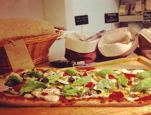 Life Pizza and Life Bread at Life Bistrot in Volterra
