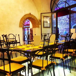 Crystal Archaeological Room at Life Bistrot in Volterra