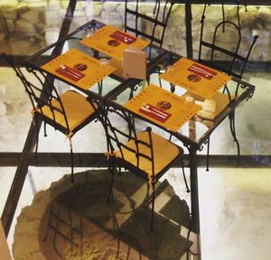 Spectacular Archaeology Table at Life Bistrot in Volterra