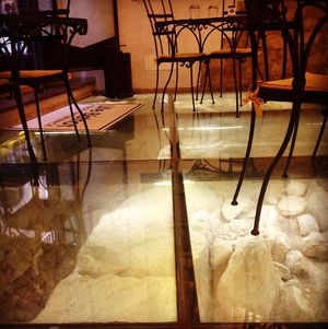 Archaeology Floor at Life Bistrot in Volterra