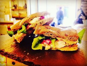Street Vegan Sandwich at Life Bistrot in Volterra