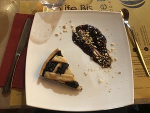 daily cake at Life Bistrot in Volterra