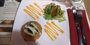 Timballo di topinambur at Life Bistrot in Volterra