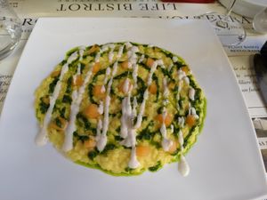 Risotto at Life Bistrot in Volterra