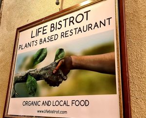 Outside at Life Bistrot in Volterra