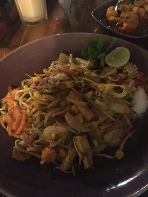 Vegan pad thai  at Nara Thai Cuisine in Colombo