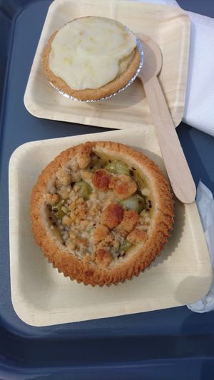 Top: Lemon mazarin
Bottom: Gooseberry tart at Glutenfria Paradiset in Ystad
