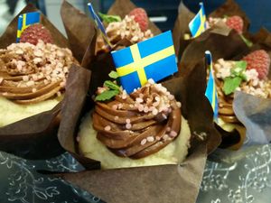 Cupcakes at Glutenfria Paradiset in Ystad
