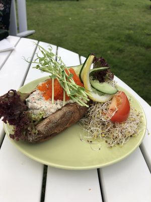 Baguette med skagenröra  at Glutenfria Paradiset in Ystad