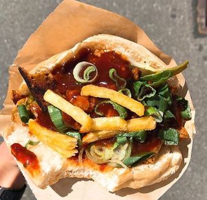 The classic seitan-kebap at Outlawz in Bern