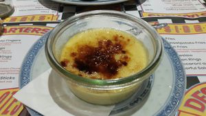 crème brulée at Outlawz in Bern