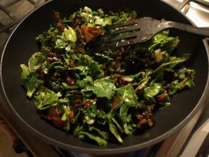 Spinach from my garden. at Petra Fig Tree Villa in Wadi Musa