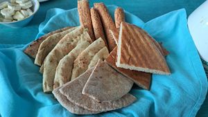 Warm bread at Petra Fig Tree Villa in Wadi Musa