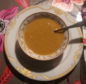 lentil soup for the dinner starter at Petra Fig Tree Villa in Wadi Musa