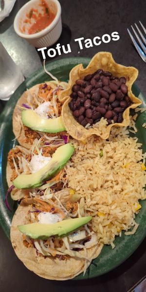 Tofu Tacos at Taxco in Sycamore