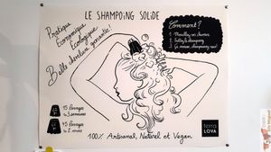 Solid soap manual at Terra Lova in Paris