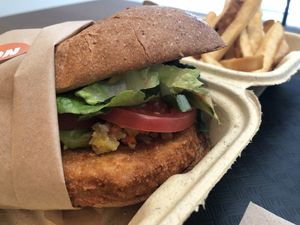 Chickin' Sandwich at Veggie Grill - Wells St in Chicago